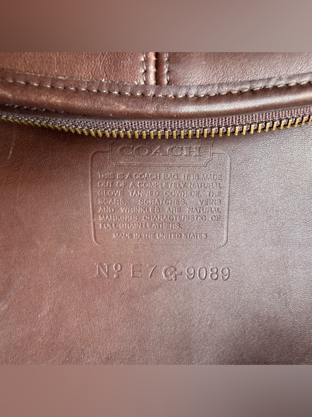 VTG Coach Asheville Zip | No. 9089 | Mahogany | Beautifully Aged - Picture 11 of 15